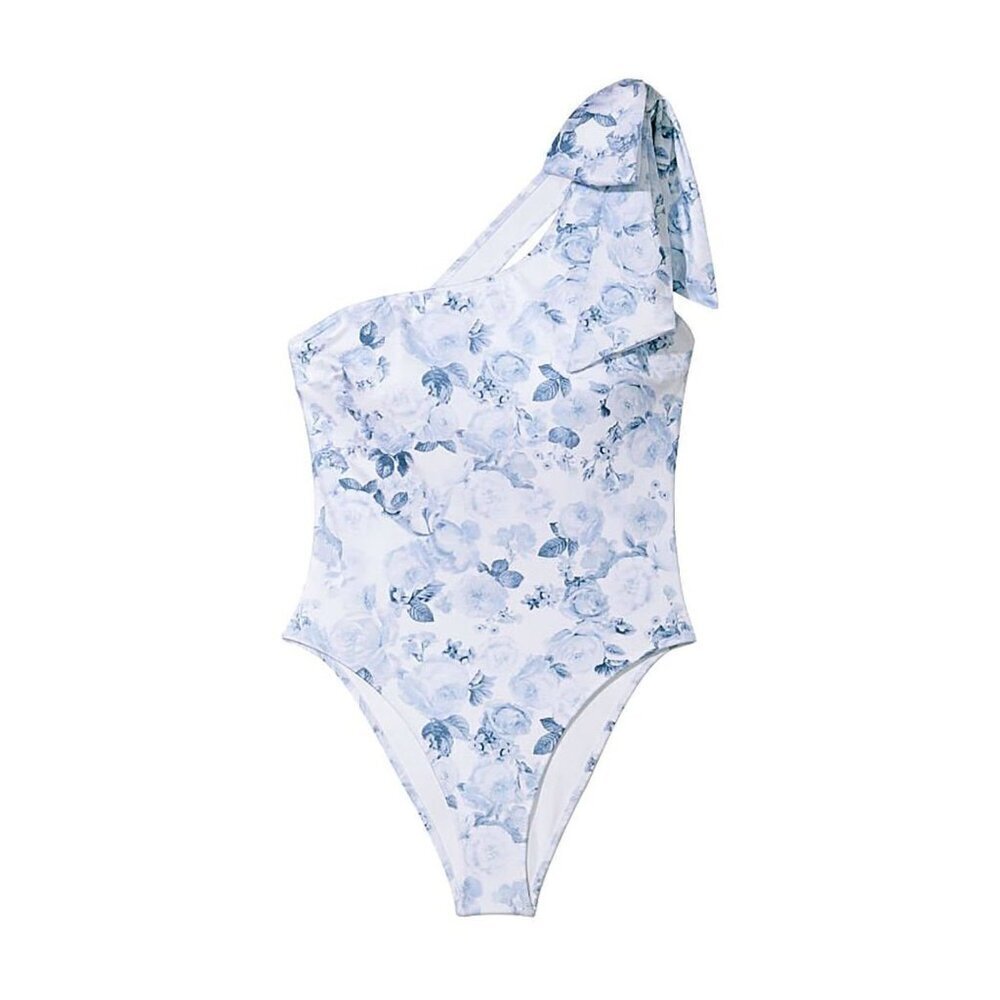 New! Victoria’s Secret Floral One Shoulder One Piece Swimsuit Small 41835